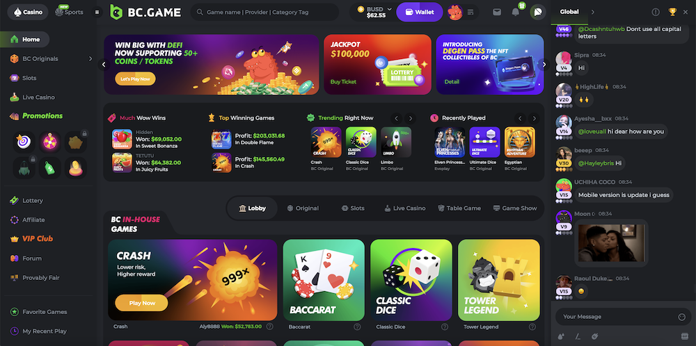 استمتع بتجربة فريدة في BC.Game كل ما تحتاج لمعرفته